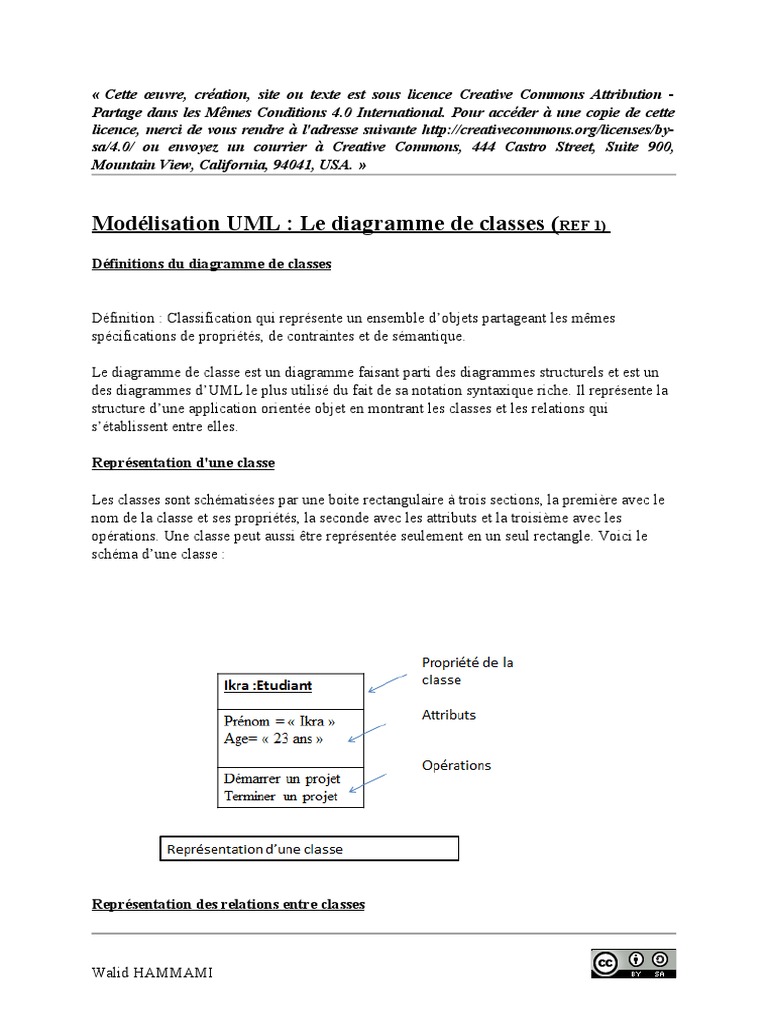 Introduction au diagramme de classes UML | PDF | Génie logiciel