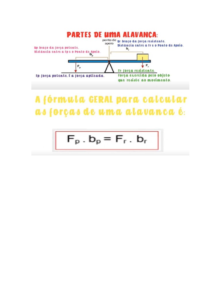 Cálculo De Força De Alavanca Pdf