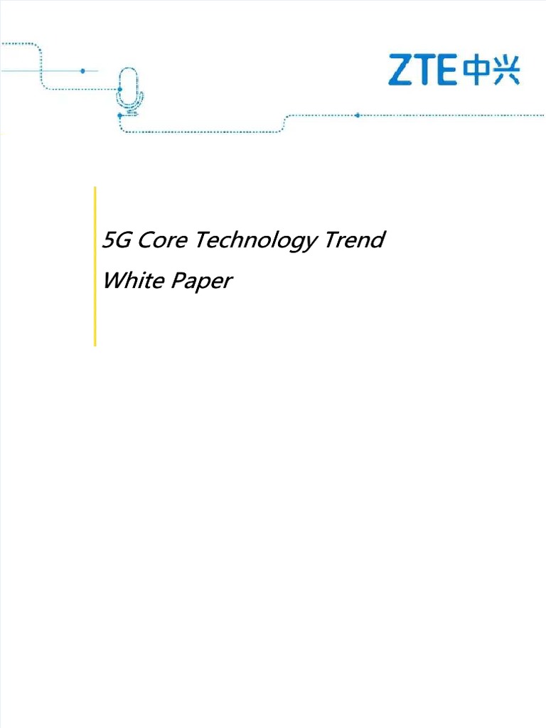 5g Core Technology Trend White Paper | PDF