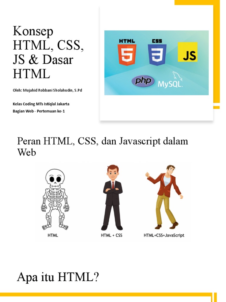 Konsep HTML, CSS, JS & Dasar | PDF