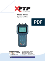 Trilithic Model Three Plus CATV Signal Level Meter