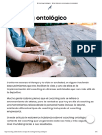 Coaching Ontológico. - 【Guía Definitiva con ejemplos y Actividades】