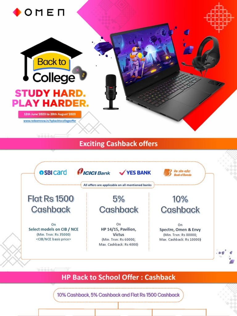 HP Back To College Offers PDF Payments Receipt