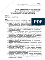 NORME Naţionale În Domeniul Educaţiei Asistenţei Psihologice Şi Asistenţei Sociale A Persoanelor Private de Libertate