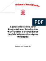 DO - bm.03 - Rev0 - Lignes Directrices Pour L'expression Et L'évaluation de La Portée D'accréditation Des Laboratoires D'analyses Médicales
