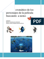 Análisis Cromático de Los Personajes de La Película Buscando A Nemo