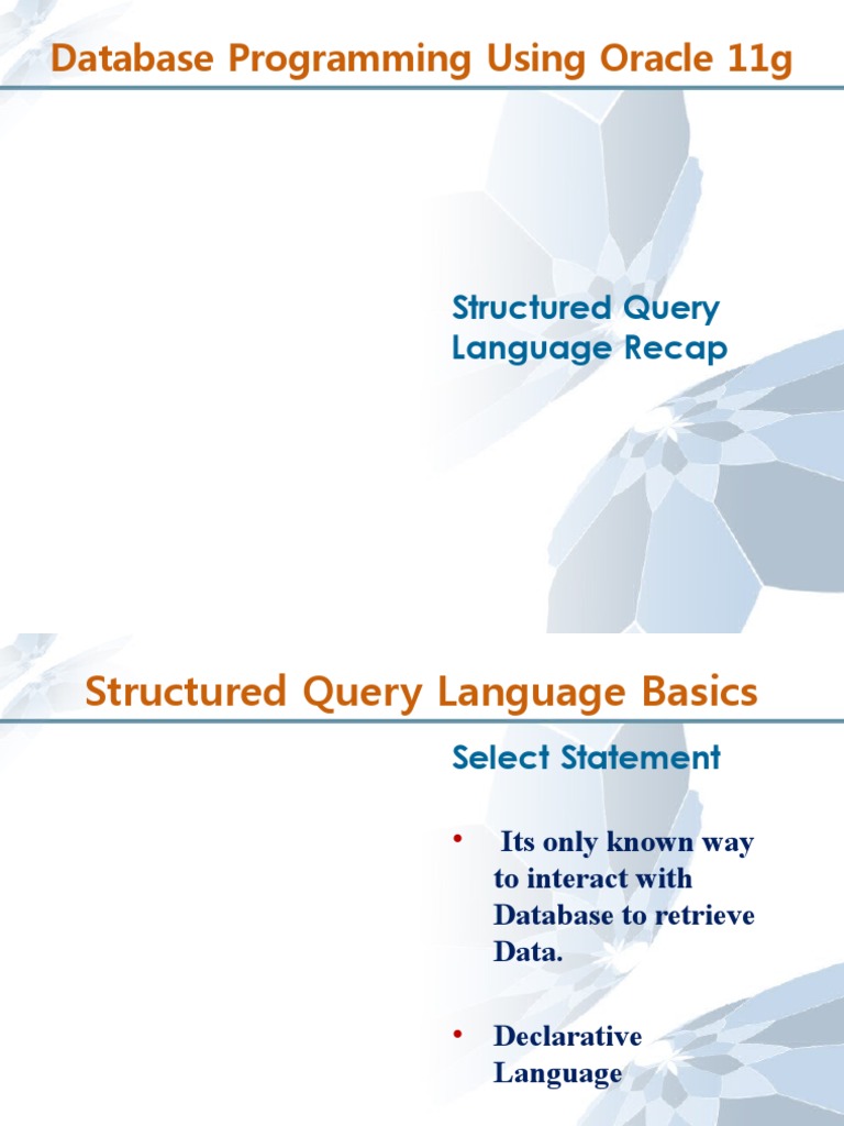 SQL Basics Recap | PDF | Information Technology Management | Data