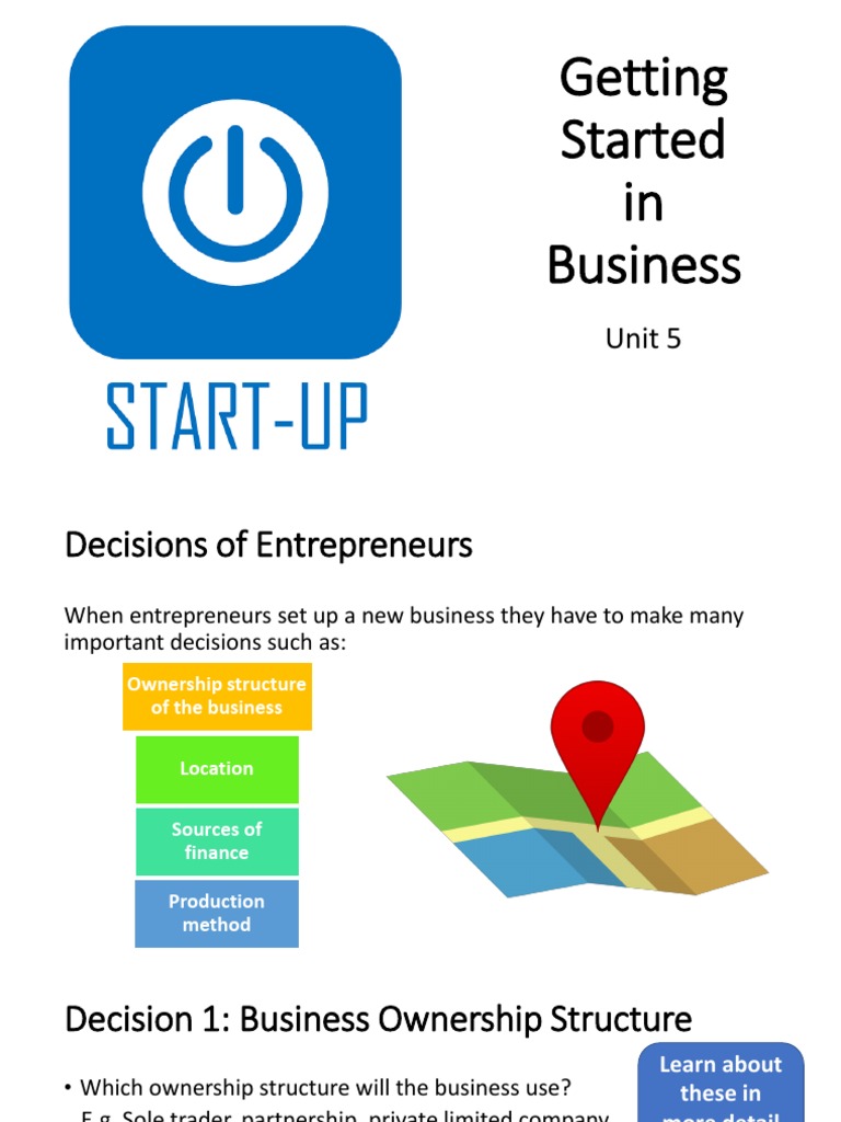Getting Started in Business PPT 1 | PDF | Partnership | Business
