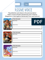 Passive Voice Worksheet