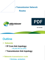 Nekemte Transmission Network Routes and Service Type Docment