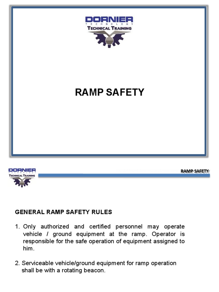 Ramp Safety Procedures and Training Guide | PDF | Vehicles | Aircraft