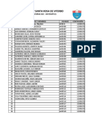 CNP Santa Rosa de Viterbo: Usuario Y Contraseña - Plataforma Adc - Matemática Grado: 5to Sección: "F"