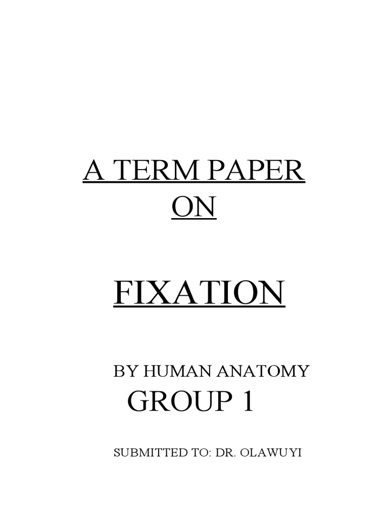 FIXATION PDF Fixation (Histology) Biotechnology