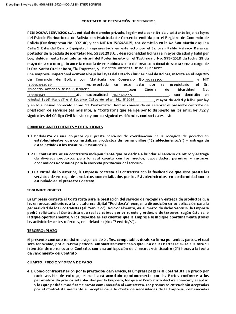 BO - DocuSign Version - Interior | PDF | Daños y perjuicios | Arbitraje