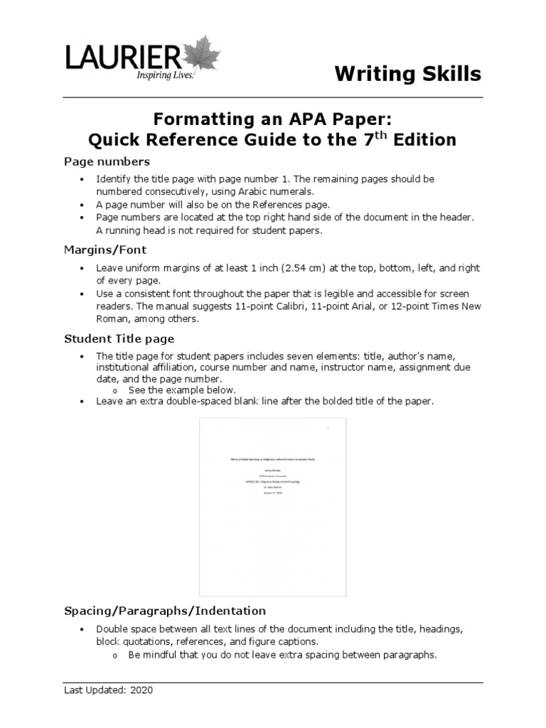 APA Paper Format | Download Free PDF | Paragraph | Apa Style