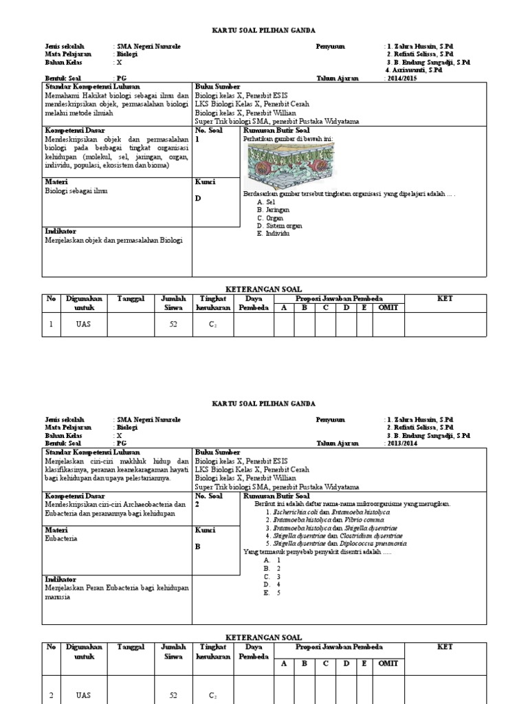 Kartu soal pilihan ganda baru pdf
