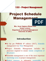 Slide 4 (MGT) - Project Schedule Management