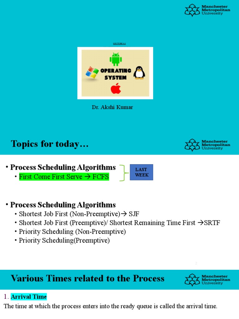Lecture6.1 SJF OS | PDF | Scheduling (Computing) | Algorithms And Data ...