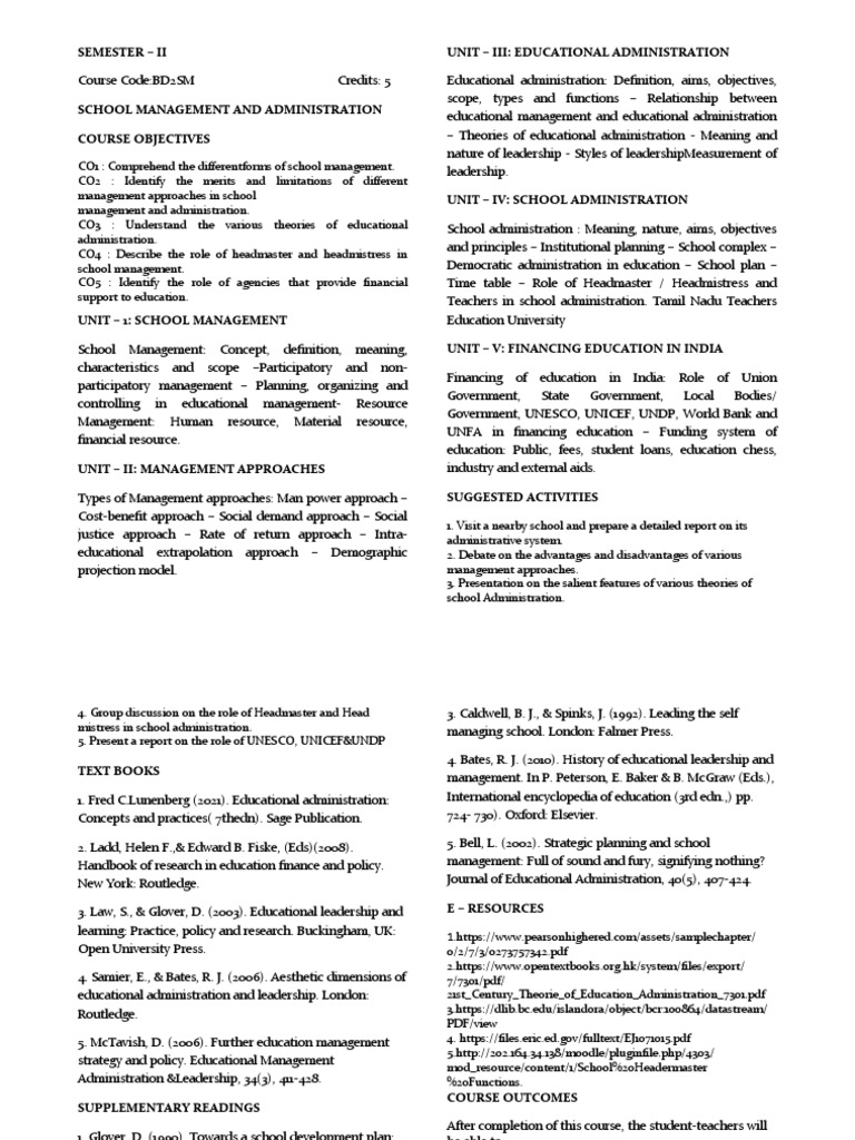 WHAT IS SCHOOL ADMINISTRATION PDF visual data 6