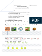 Test de Evaluare CLR Cls I