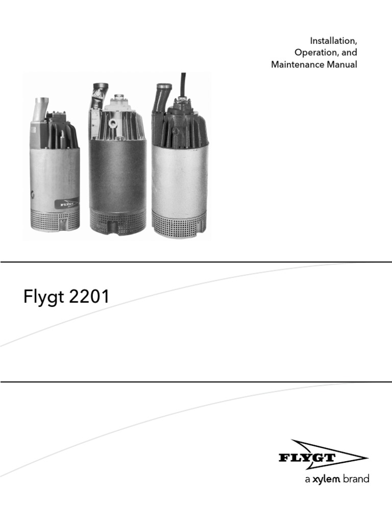 なっつ MANUAL de INSTALC. FUNC. y MANTENIMIENTO Flygt 2201 | PDF
