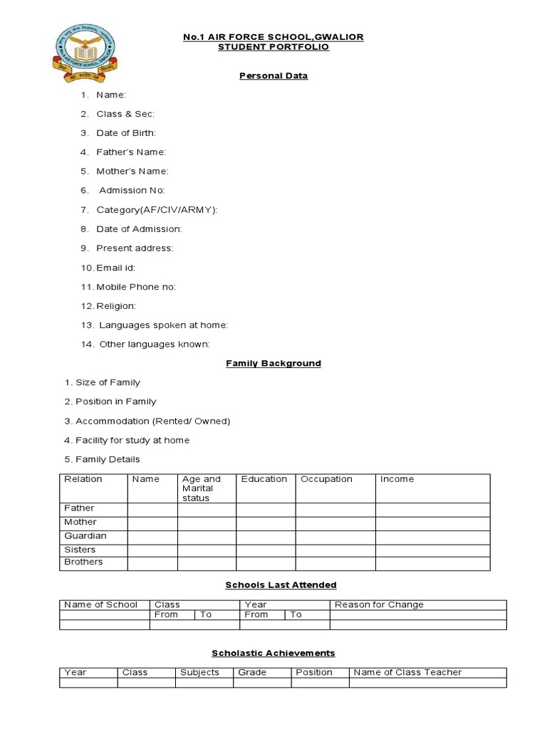 Student Portfolio 2019 5 PDF School Counselor