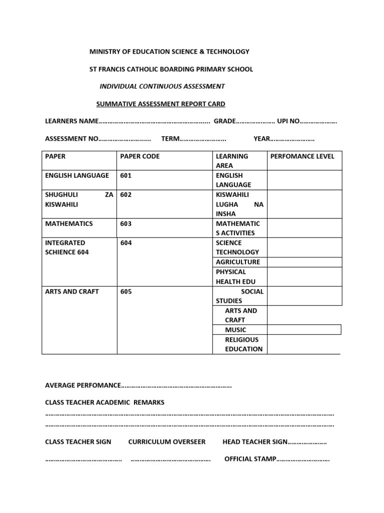Ministry of Education Science PDF