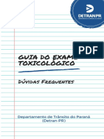 Guia Do Exame Toxicologico - Detranpr Atualizado