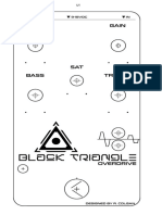 Black Triangle Overdrive Faceplate and Drill Template