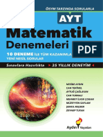 Limit Yayınları - AYT Matematik Denemeleri