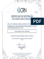 Certificado CRN - Reciglagem Gases