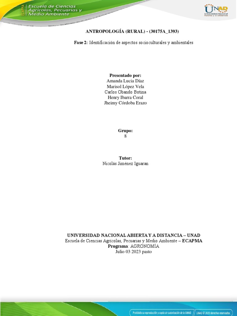 Antropología Rural y Medio Ambiente | PDF | Antropología | Entorno natural