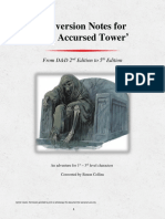 The Accursed Tower - Conversion Notes to 5th Edition