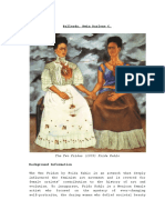 Artwork Discussion: The Two Fridas by Frida Kahlo