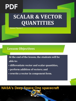 Nasa Scalars And Vectors