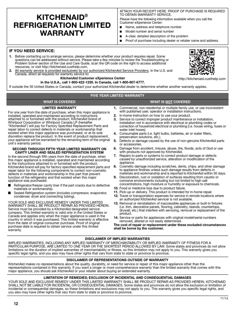 Kitchenaid 24 Undercounter Refrigerator With Glass Door Informacion de