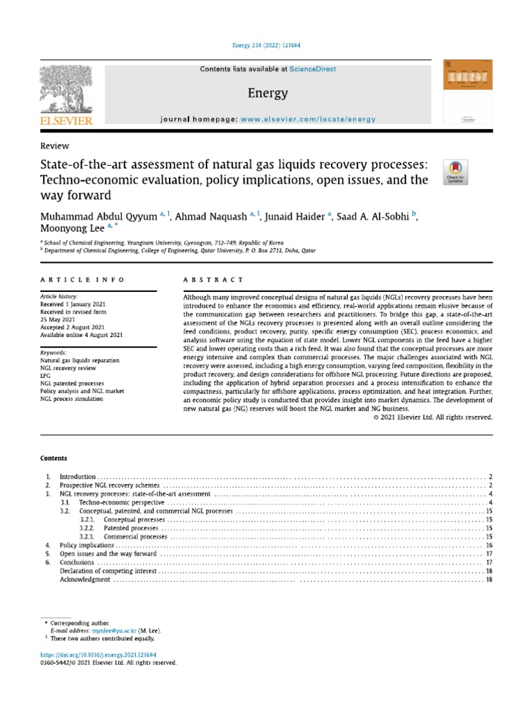 State-Of-The-Art Assessment of Natural Gas Liquids | PDF