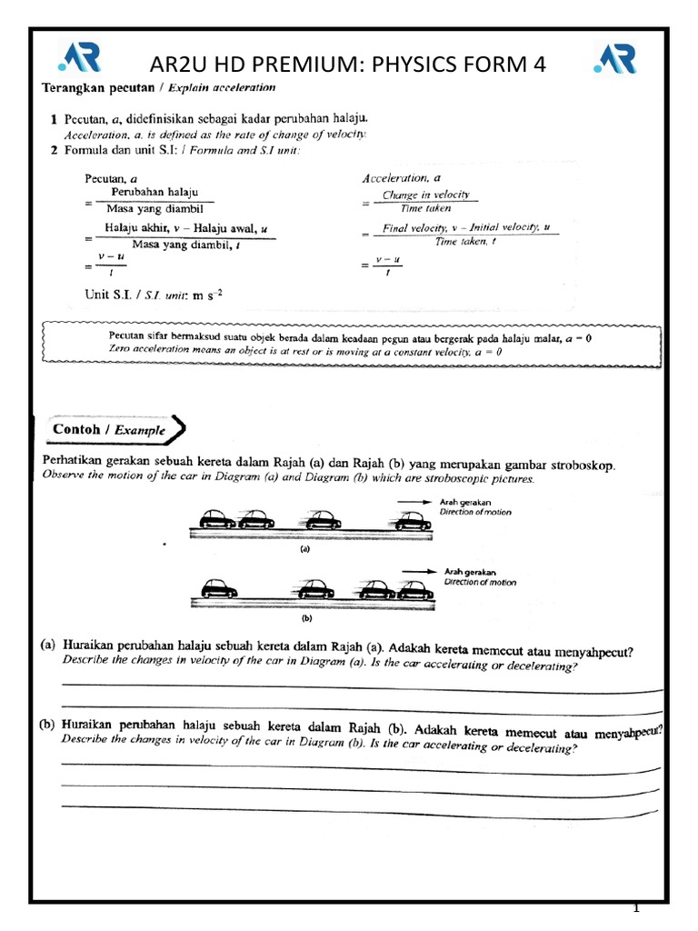 Physics Form 4 Study Guide | PDF