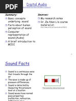 Lecture 11 Sound Notes