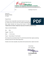 Surat Pertemuan Pic Klinik Bersama Dr. Zulfitriani, SP - KJ
