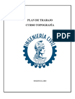 Plan de Trabajo de Topografia