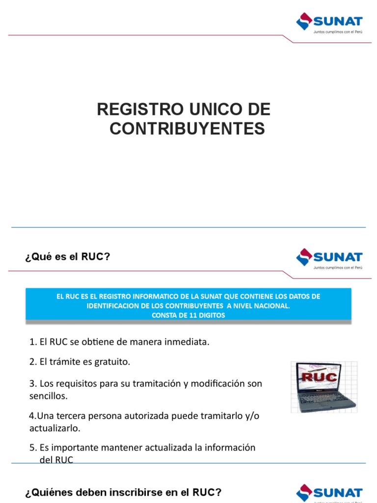El Ruc y C.P. | PDF | Pagos | Impuestos