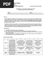 SS IV - Performance Task 1 - 2Q