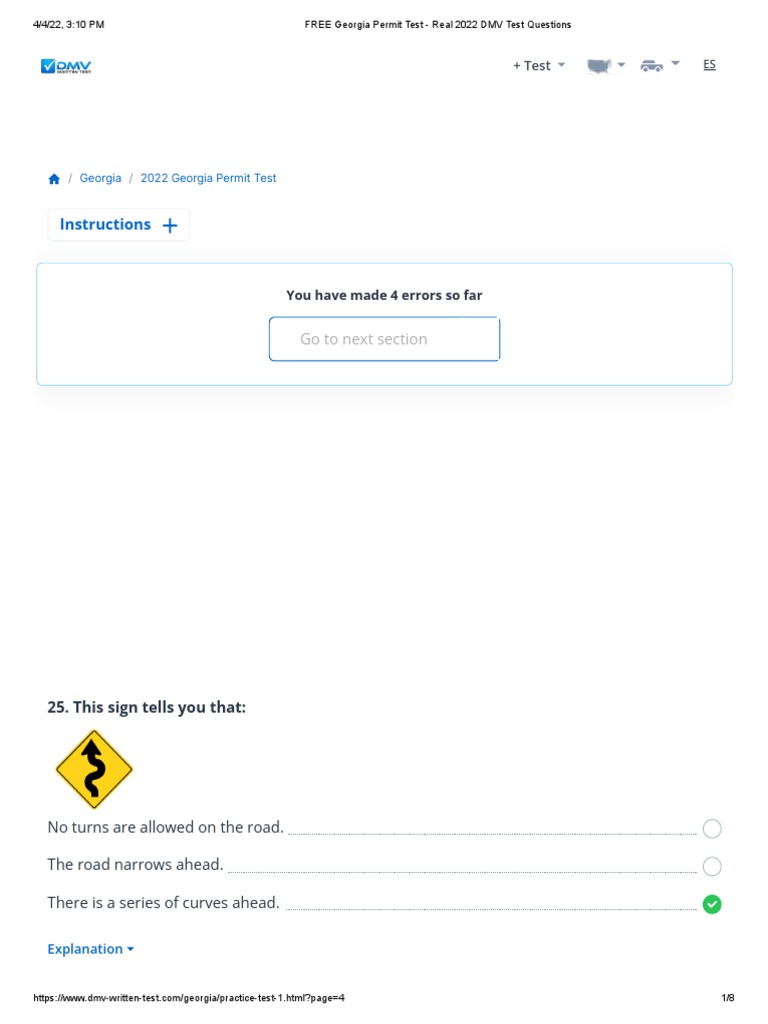 FREE Permit Test Real 2022 DMV Test Questions4 PDF