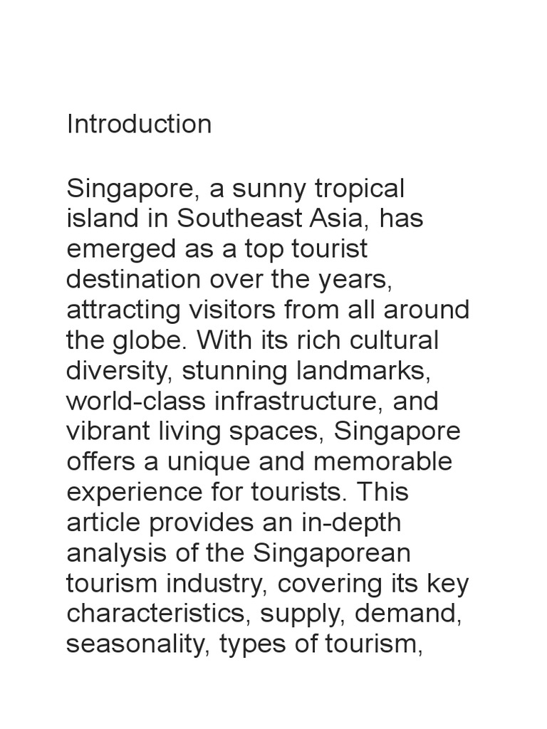 SINGAPORE TOURIST GUIDE PDF visual data 6