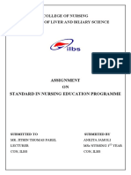 Standards in Nursing Education Programme