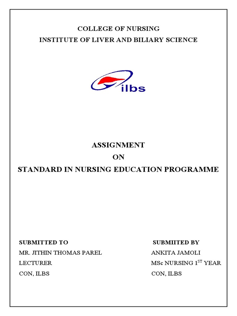 Standards in Nursing Education Programme PDF Nursing Academic Degree