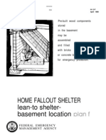 FEMA Home Fallout Shelter (Plan F) H-12-f WW
