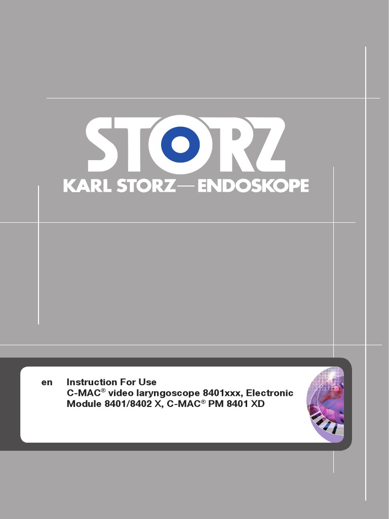 Y‼️ Karl Storz 8403 ZX C-MAC Endoscope, 8402 XS Imager, 8401 YZ