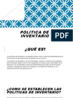 Politicas de Inventarios